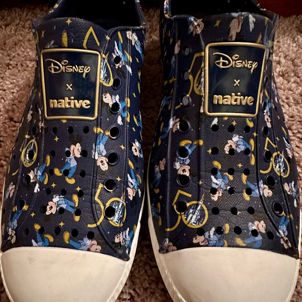 Native Disney 50th anniversary Native slip ons